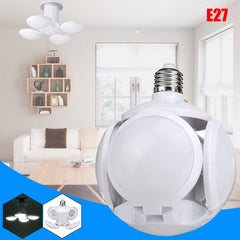 50W E27 Football LED Garage Lamp Workshop Folding Light Deformable Ceiling Bulb AC165-265V