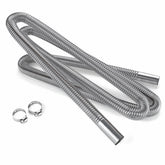 Stainless Steel Exhaust Muffler Pipe Car Parking Air Heater Tank Diesel Gas Vent Hose 250cm