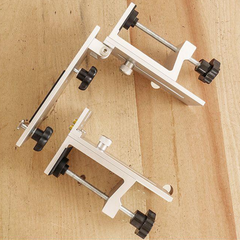 Adjustable Rail Lift Clamp - Durable, Height Adjustable, Sliding Tenon Design for Various Table Heights - 2 Pack
