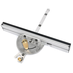 Miter Gauge for Table Saws & Band Saws - Precision Cutting Tool with 27 Angle Stops, Fits Dewalt & Makita