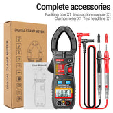 6000 Counts Auto Range NCV Digital Clamp Meter DC/AC Voltage Current Resistance Frequency Capacitance Tester