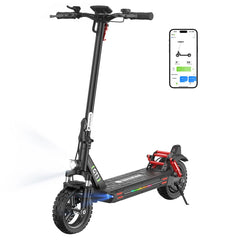 Electric Scooter 10Ah 48V 800W Motor Recommended Top Speed 25KM/H 10in Folding Moped Electric Scooter 45KM Mileage Electric Scooter Max Load 150Kg