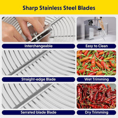 Greenzech 19" Bud Leaf Bowl Trimmer, Manual Spin Cutter, Clear Dome, Stainless Steel Blades for Hydroponics & Flowers