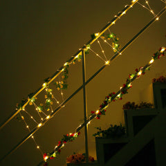 Battery Powered 8 Modes Waterproof 10M Warm White 100LED Tube String Light With Infrared Remote Control