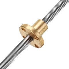 T6 Lead Screw 200mm Length 6mm Thread 1mm Pitch Lead Screw with Copper Nut