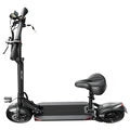 Electric Scooter With Seat 48V 18Ah 500W Recommended Top Speed 25KM/H 10inch Folding Moped Electric Scooter 60KM Mileage Max Load 120Kg