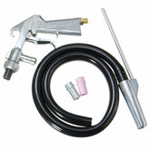 Industrial Air Sandblaster Kit Sandblaster Grit Blasting with 3 Ceramic Steel Nozzles