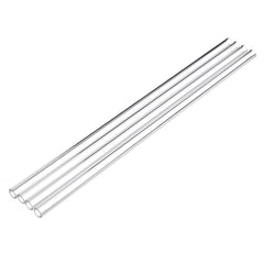 4Pcs 250mm OD 7mm 1.5mm Thick Wall Borosilicate Glass Blowing Tubes