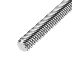 150mm T6 Lead Screw 6mm Thread 1mm Pitch Lead Screw with Flange Copper Nut