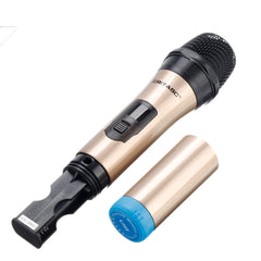 Wireless Microphone System LCD Display Professional Home KTV Set