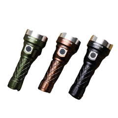 3x XHP50.2 6700LM SST40 485m High Lumen Andril UI Compact EDC Flashlight 21700/18650 Type-C Rechargeable Powerful Mini Torch Searching Camping Light
