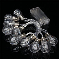1.5M Colorful 10 LED Battery String Lights Bulbs Lamps Garden Wedding Party Fairy Christmas Decor