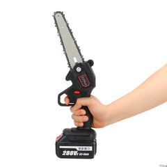 6 Inch Portable Electric Pruning Chain Saw Rechargeable Small Woodworking Wood Cutter