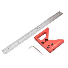 Precision Woodworking Scriber - Durable Aluminum Alloy, V-Shaped Design, Robust Locking Mechanism, 5-Piece Set