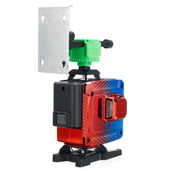 16 Line 4D Colorful Green Light Laser Level Single/Dual Battery 360 Horizontal Vertical Cross Measurement