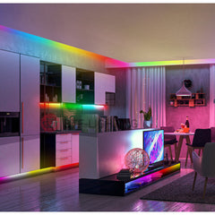 5M/10M/20M LED Strip Light Bluetooth Music APP Control RGB IC Flexible Led Light Strip for Room TV Bedroom Party Kitchen