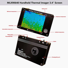 Infrared Thermal Imaging DIY Thermal Imager Temperature Sensor Electronic Maintenance Equipment