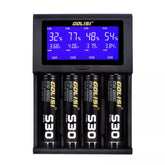 LCD Screen Display USB Charging Intelligent 2A Fast Battery Charger Li-ion NIMH Batteries