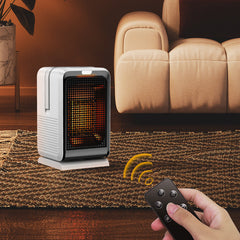 1000W Portable Electric Heater with Fast Heating & Cooling for Bedroom/Office