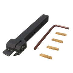 10x10x100mm Lathe Turning Tool Holder With 4pcs MGMN200 Inserts