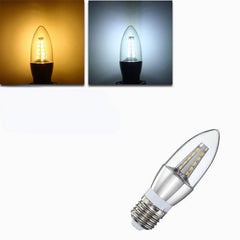 E27 E14 E12 B22 B15 4W 25 SMD 2835 LED Warm White White Candle Light Lamp Bulb AC85-265V