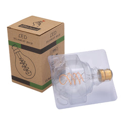 3PCS Dimmable E27 B22 G80 Vintage Amber Glass Shell 3W LED COB Light Bulb for Indoor Home