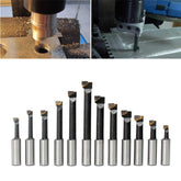 12pcs 18mm Shank F1 Boring Bar Set for 3 Inch Boring Head Carbide Tipped Milling Tool