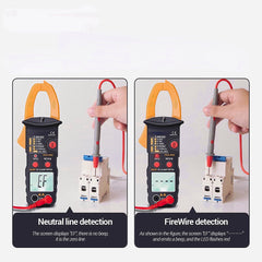 Digital Clamp Multimeter 6000 Counts Professional True RMS AC/DC Voltage Current Tester