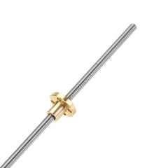 T6 Lead Screw 300mm Length 6mm Thread 1mm Pitch Lead Screw with Copper Nut
