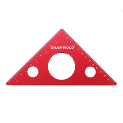Aluminum Triangle Ruler for Woodworking - Precision Metric & Imperial Measurements, Durable, Compact, Easy to Handle