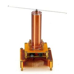 Music Tesla Coil Gold Base Plasma Speaker Wireless Transmission Sound Solid Power Model DIY Kit