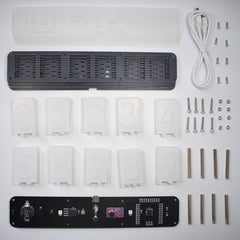 Glow Clock Full Color RGB Glow Tube Clock LED Music Spectrum Kit
