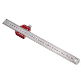 CX300-2 Adjustable 45/90 Degree Ruler - Stainless Steel & Aluminum, Precision Woodworking Tool for Accurate Measurements