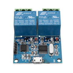 Dual Channel USB Relay Module USB Intelligent Control Switch