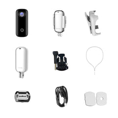 Magnetic 2K 30FPS Mini Digital Action Cam - 30M Waterproof, WiFi, APP Share, Built-in Battery