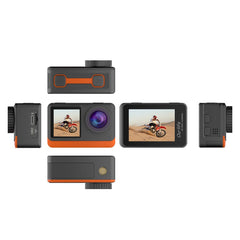 Pro 4K HD 24MP Waterproof Action Camera - Anti-Shake, Dual/Touch Screen, 170° Wide, Live Stream