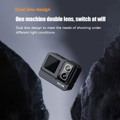 Adventure-Ready 4K UHD 20MP Action Cam - 40M Waterproof, Anti-Shake, Dual/Touch Screen, Live Stream