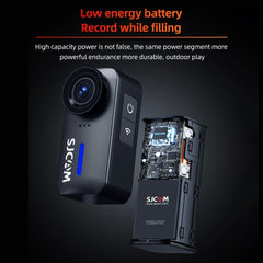 Outdoor 4K 30FPS WiFi Sports Camera - 125° Wide, Anti-Shake, 98FT Waterproof for Travel & Action