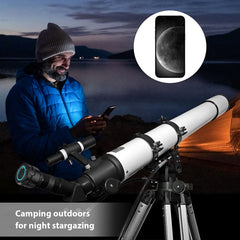 Wireless WiFi Digital Eyepiece for Telescope Camera 4K Video Recording Photo Taking Built-in Battery Electronic Eyepiece for 1.25 inch Telescope
