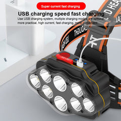 12 LED Headlamp Rechargeable Fishing headlight Super Bright Camping Lantern Light Waterproof Outdoor Run Hiking Head Lamp