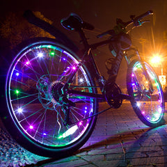 Bicycle Lights Mountain Bike Festoon Wheel String Light 2M 20 LED Cycling Spoke Wheel Lamp Bike Accessories Camp Night light