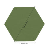 Outdoor Waterproof Camping Tarp Multifunctional Picnic Beach Mat Tent Footprint Tent Footprint Hexagonal Moisture-proof Pad