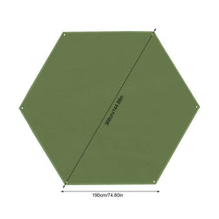 Outdoor Waterproof Camping Tarp Multifunctional Picnic Beach Mat Tent Footprint Tent Footprint Hexagonal Moisture-proof Pad