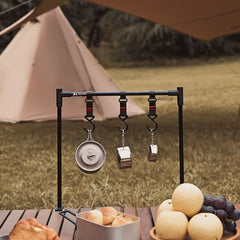 Outdoor Folding Shelves Camping Desktop Shelves Camping Tableware Storage Rack