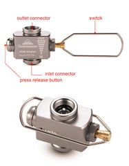 Gas Stove Adapter Gas Save with Butane Adapter Camping Stove Refill Adapter Butane Converter for Camping Backpacking Hiking