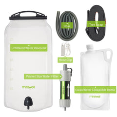Outdoor water filter Gravity Water Filter System for hiking,camping,survival and travel