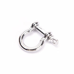 Anchor Shackle Screw Pin For Outdoor Camping Survival Rope Bracelets O-Shaped Stainless Steel Shackle Buckle