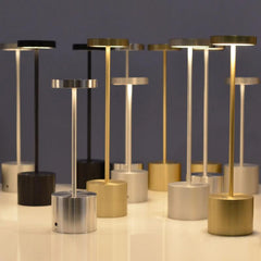 LED Desk Lamps Aluminum Alloy RechargeableTouch Dimming Table Lamps For Bar Living Room Reading Camping Light