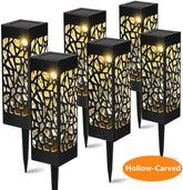 Solar Lawn Light Decoration Garden Hollow Lawn Lamp Outdoor Soalr Garden Lights Pathway Light Waterproof led Solar Garden Lights