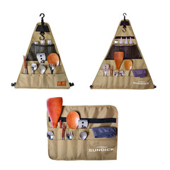 Waterproof Tableware Storage Bag 900D Oxford Fabric Outdoor Camping BBQ Tableware Storage Bag